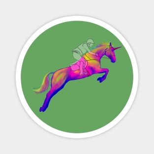 Jumping unicorn Magnet